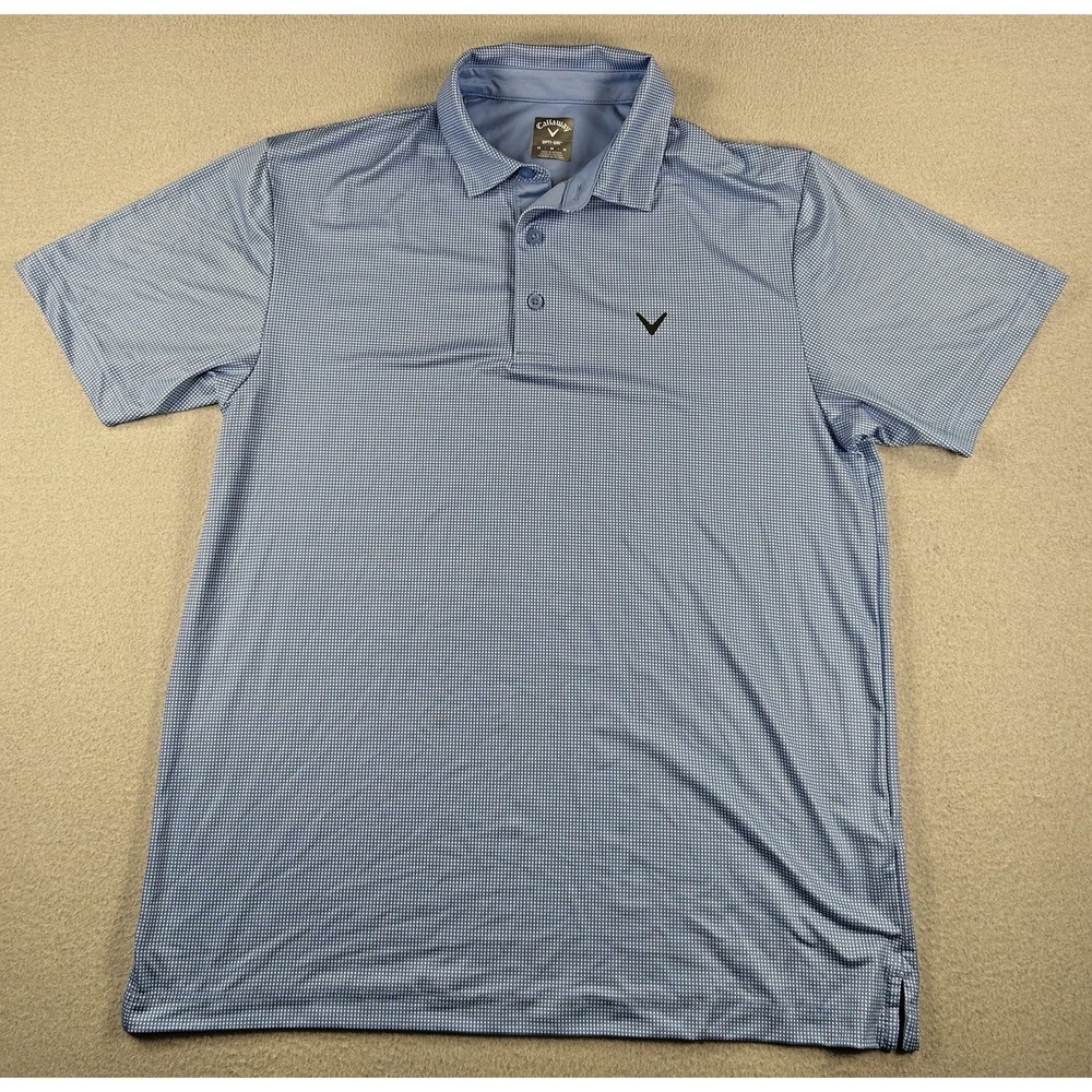 Callaway Golf Opti-Dri Blue Golf Polo Shirt Men's Size MEDIUM